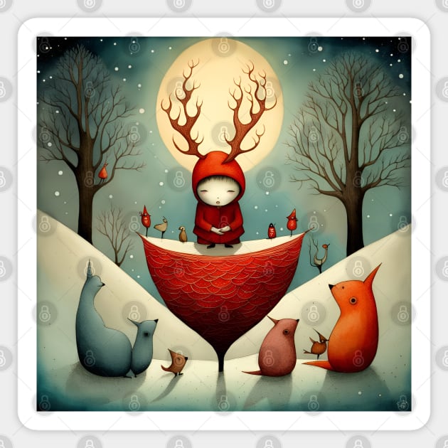 Reindeer Sticker by LyndiiLoubie